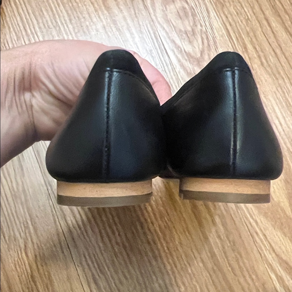 Coach Black and Silver Leather Flats - Picture 6 of 13